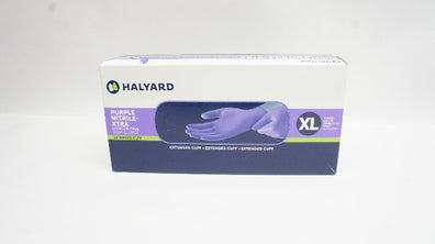 Halyard 50604 Purple Nitrile-Xtra Powder-Free Exam Gloves XL (x) - Box of 50